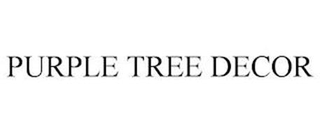PURPLE TREE DECOR