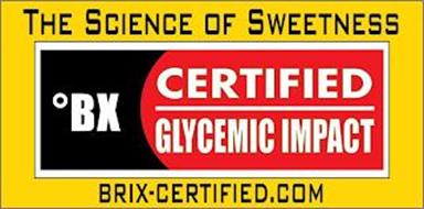 THE SCIENCE OF SWEETNESS BX CERTIFIED GLYCEMIC IMPACT BRIX-CERTIFIED.COM