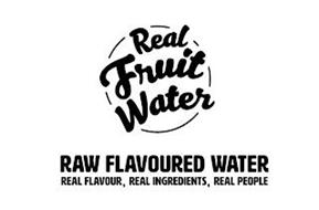 REAL FRUIT WATER RAW FLAVOURED WATER REAL FLAVOUR, REAL INGREDIENTS, REAL PEOPLE