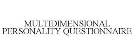 MULTIDIMENSIONAL PERSONALITY QUESTIONNAIRE