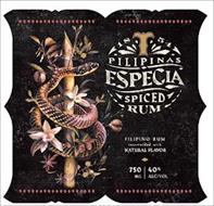 T 1854 PILIPINAS ESPECIA SPICED RUM FILIPINO RUM INTERTWINED WITH NATURAL FLAVOR 750 ML 40% ALC/VOL