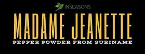 INSEASONS MADAME JEANETTE PEPPER POWDER FROM SURINAME