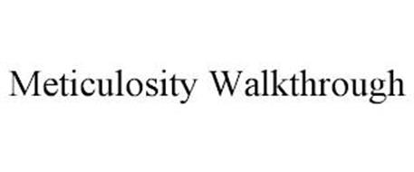 METICULOSITY WALKTHROUGH