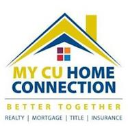 MY CU HOME CONNECTION BETTER TOGETHER REALTY MORTGAGE TITLE INSURANCE