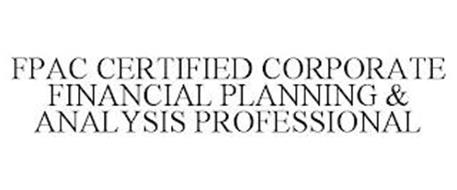 FPAC CERTIFIED CORPORATE FINANCIAL PLANNING & ANALYSIS PROFESSIONAL