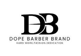 DB DOPE BARBER BRAND HARD WORK.PASSION.DEDICATION