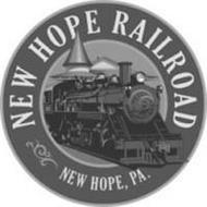 NEW HOPE RAILROAD NEW HOPE, PA.