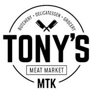 TONY'S BUTCHERY · DELICATESSEN · GROCERY MEAT MARKET MTK