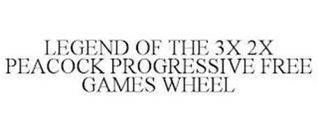 LEGEND OF THE 3X 2X PEACOCK PROGRESSIVE FREE GAMES WHEEL
