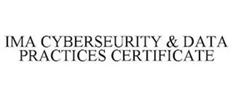 IMA CYBERSEURITY & DATA PRACTICES CERTIFICATE