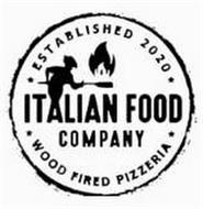 · ESTABLISHED 2020 · ITALIAN FOOD COMPANY · WOOD FIRED PIZZERIA ·