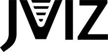THE MARK CONSISTS OF THE LETTERS JVIZ WITH THE V STYLIZED WITH ROUNDED INTERIOR ANGLE AND FOUR HORIZONTAL LINES (BARS) INSIDE THE V SCALING DOWN IN LENGTH AS TO REPRESENT A FUNNEL.