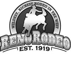 RENO RODEO WILDEST, RICHEST RODEO IN THE WEST EST. 1919