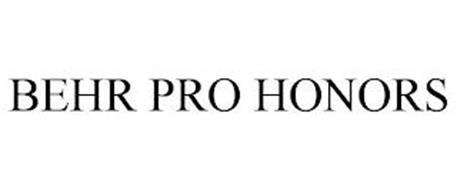 BEHR PRO HONORS