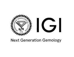 INTERNATIONAL GEMOLOGICAL INSTITUTE IGI 1975 IGI NEXT GENERATION GEMOLOGY
