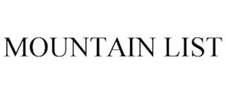 MOUNTAIN LIST