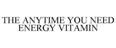 THE ANYTIME YOU NEED ENERGY VITAMIN