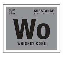 WO WHISKEY COKE READY TO DRINK SUBSTANCE SPIRITS