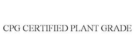 CPG CERTIFIED PLANT GRADE