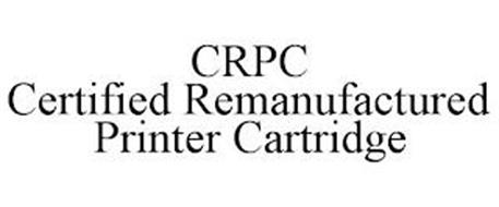 CRPC CERTIFIED REMANUFACTURED PRINTER CARTRIDGE