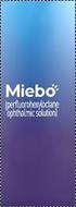 MIEBO (PERFLUOROHEXYLOCTANE OPHTHALMIC SOLUTION)