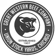 GREAT WESTERN BEEF COMPANY*UNION STOCK YARDS*CHICAGO*ESTABLISHED 1907