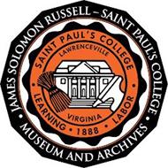 JAMES SOLOMON RUSSELL - SAINT PAUL'S COLLEGE MUSEUM AND ARCHIVES SAINT PAUL'S COLLEGE LEARNING 1888 LABOR LAWRENCEVILLE VIRGINIA