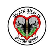 BLACK HEARTS EMBROIDERY