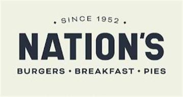 NATION'S BURGERS BREAKFAST PIES SINCE 1952