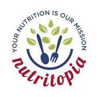 NUTRITOPIA YOUR NUTRITION IS OUR MISSION