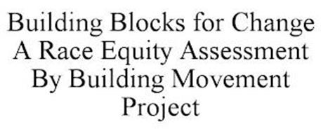 BUILDING BLOCKS FOR CHANGE A RACE EQUITY ASSESSMENT BY BUILDING MOVEMENT PROJECT