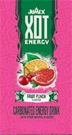 JUMEX XOT ENERGY FRUIT PUNCH FLAVORED CARBONATED ENERGY DRINK WITH OTHER NATURAL FLAVORS