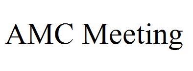 AMC Meeting