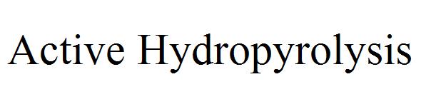 Active Hydropyrolysis