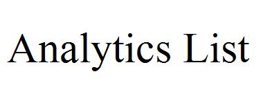 Analytics List