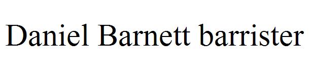 Daniel Barnett barrister