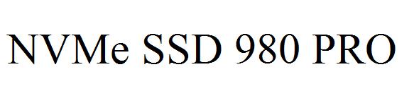 NVMe SSD 980 PRO