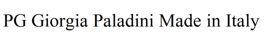 PG Giorgia Paladini Made in Italy