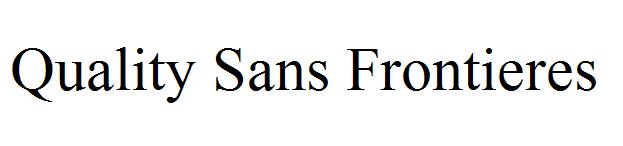 Quality Sans Frontieres