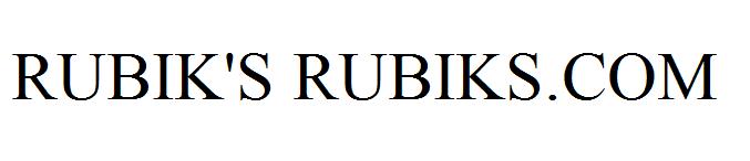 RUBIK'S RUBIKS.COM