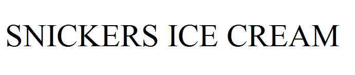 SNICKERS ICE CREAM