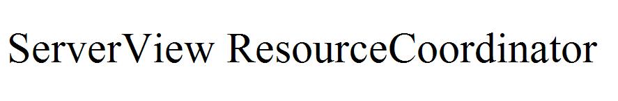 ServerView ResourceCoordinator