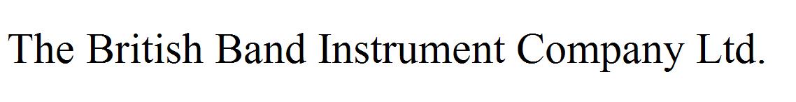 The British Band Instrument Company Ltd.