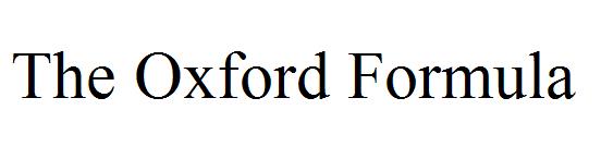 The Oxford Formula