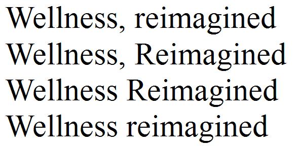 Wellness, reimagined
Wellness, Reimagined
Wellness Reimagined
Wellness reimagined