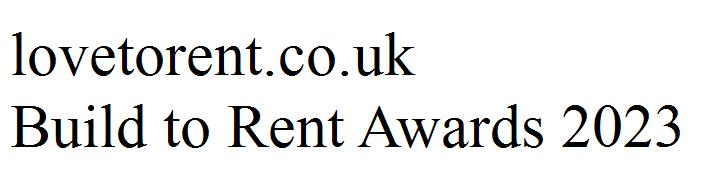 lovetorent.co.uk
Build to Rent Awards 2023
